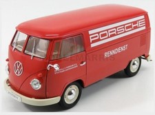 Welly WE18053TDA Volkswagen - T1 Van Porsche Renndienst 1962 - Red - 1/18