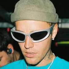 Punk Rectangle Sunglasses Retro Gradient UV400 Shades Unisex Sport Eyewear