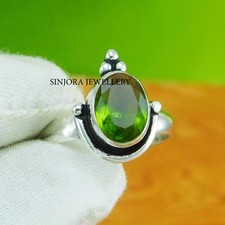 Peridot Gemstone 925 sterling silver handmade Gift Ring US size 5 to 13