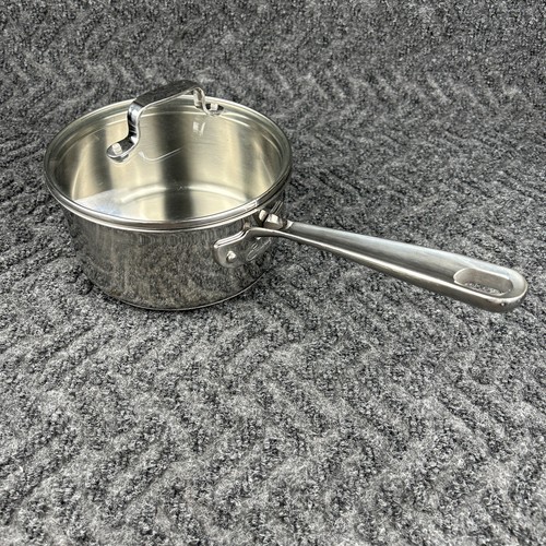 Emeril All-Clad 2 Qt Stainless Steel Copper Core Sauce Pan With Lid