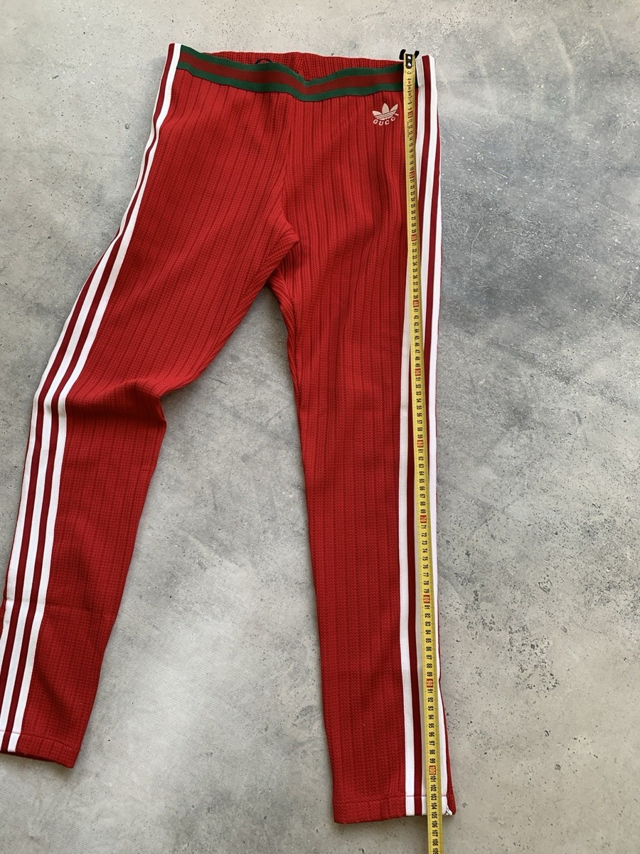 ADIDAS x GUCCI JERSEY SWEATPANTS TROUSERS TRACK PANTS RED MEN'S | eBay