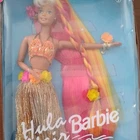Mattel Barbie Hula Hair Doll Pink and Gold, Vintage 1997