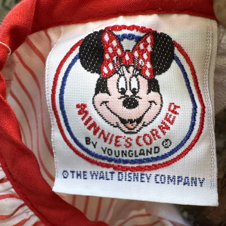 VTG Minnies Corner  By Youngland Disney Christmas Dress Minnie/Red /Green Sz 4￼ - Image 4 of 4