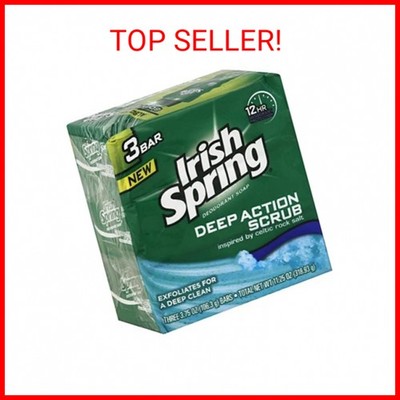 Irish Spring Deep Action Smoothening,Moisturizing,Exfoliating Scrub Bar ...