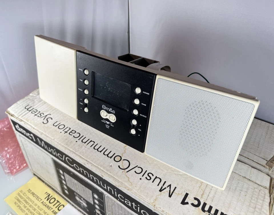 M&S Systems DMC1 Music Communication System Intercom Master Station w/Box *READ* - Image 4 of 4