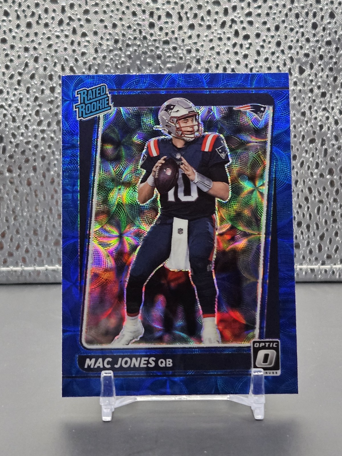 Mac Jones 2021 Donruss Optic Rated Rookie Blue Scope #206