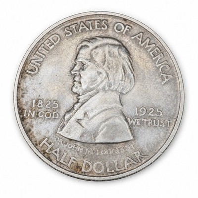 1925 Fort Vancouver Centennial Half Dollar 50C Silver Commemorative Coin