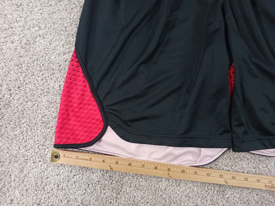 Nike Jordan 3XL Dri Fit Mens Shorts Black Red Polyester - Image 3 of 4