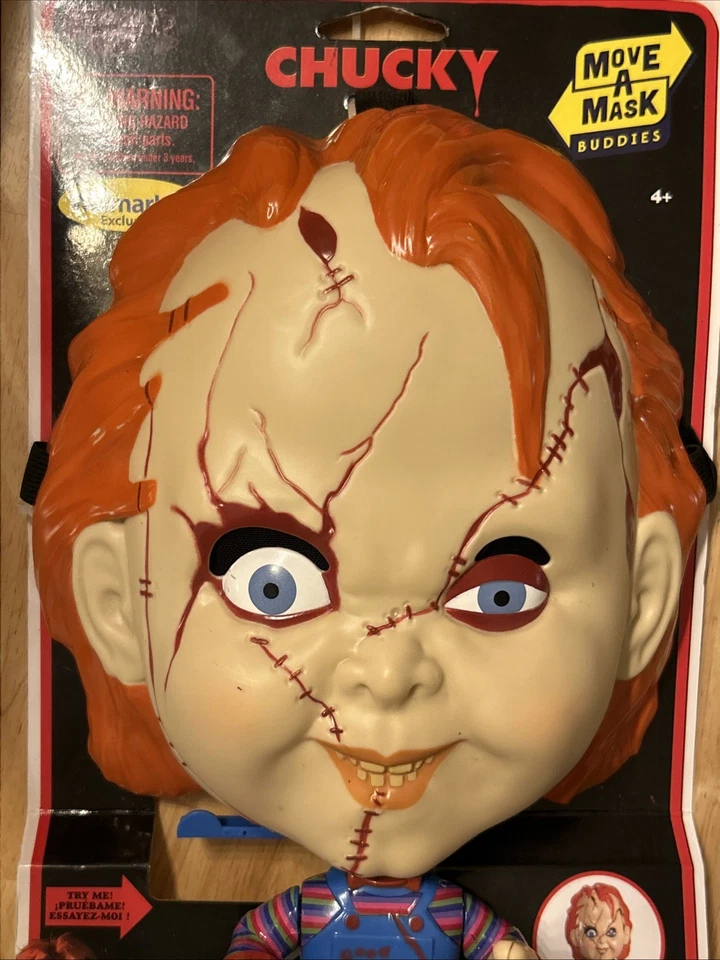 CHUCKY Move A Mask Buddies! Walmart Exclusive! NEW! Childs Play Movie Halloween - Image 3 of 4
