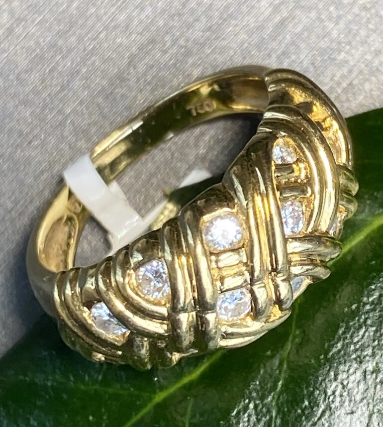 Basket weave wedding band sale