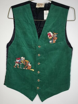 Vintage Universal Ranch Corduroy Vest Woody Woodpecker Buzz