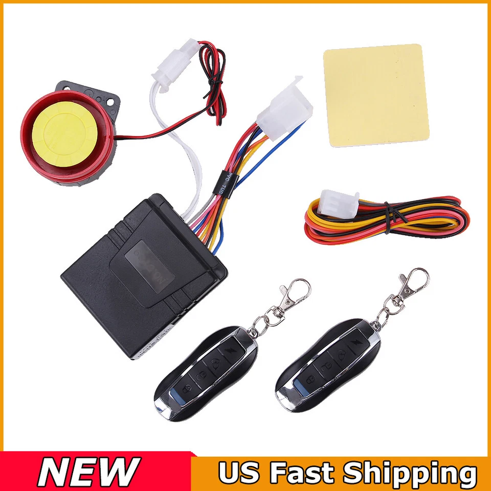 New Motorcycle Scooter ATV Security Alarm System Anti-theft Remote Control Start - Image 4 of 4