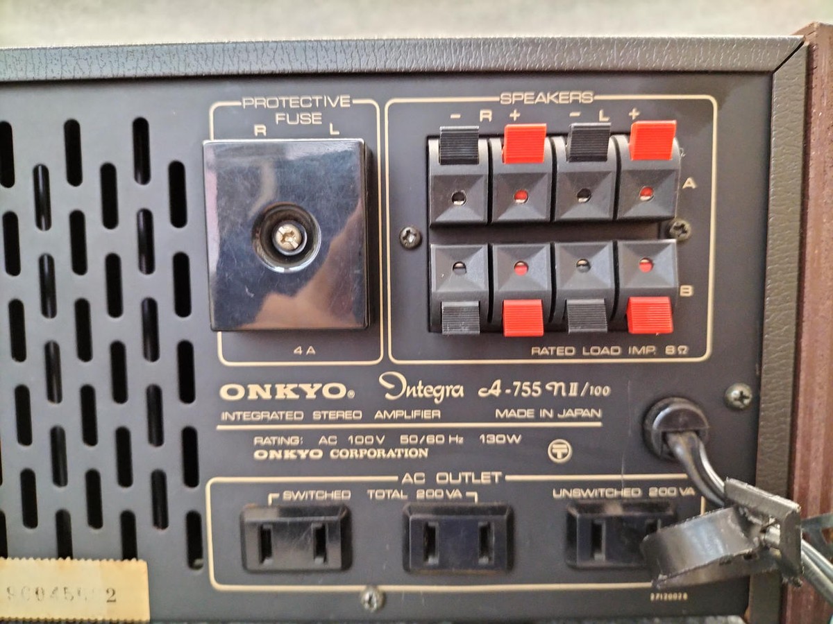 70's ONKYO Integra A-755nII/100 ステレオアンプ オーディオ機器 70's