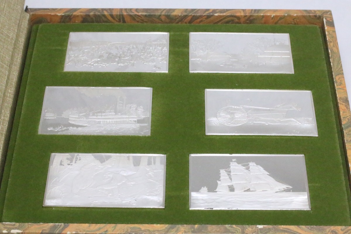クリアージュアイリフトプラス CR-11V 中古 The Currier And Ives .999 Silver Ingot Collection Franklin Mint