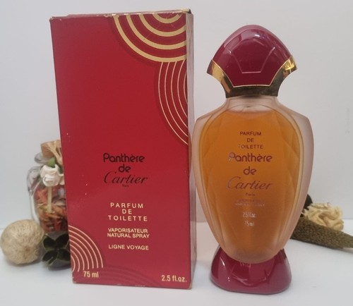 Panthere Cartier Profumo Da Toilette LINEA VOYAGE 75ml, Vintage, Molto Raro. - Foto 1 di 7