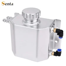 Overflow Tank Coolant Radiator Tank Reservoir Expansion Universal 1L Aluminum