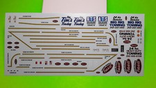 Peterbilt 359 Wrecker 1/25 waterslide decal sheet gold stripes towing tow truck