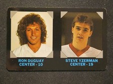 1985 7-11 NHL Collector's Series Steve Yzerman Ron Duguay 🚨🚨🚨 Red Wings