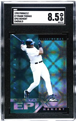 1998 Pinnacle All-Star Epix Moment Emerald Frank Thomas E7 SGC 8.5