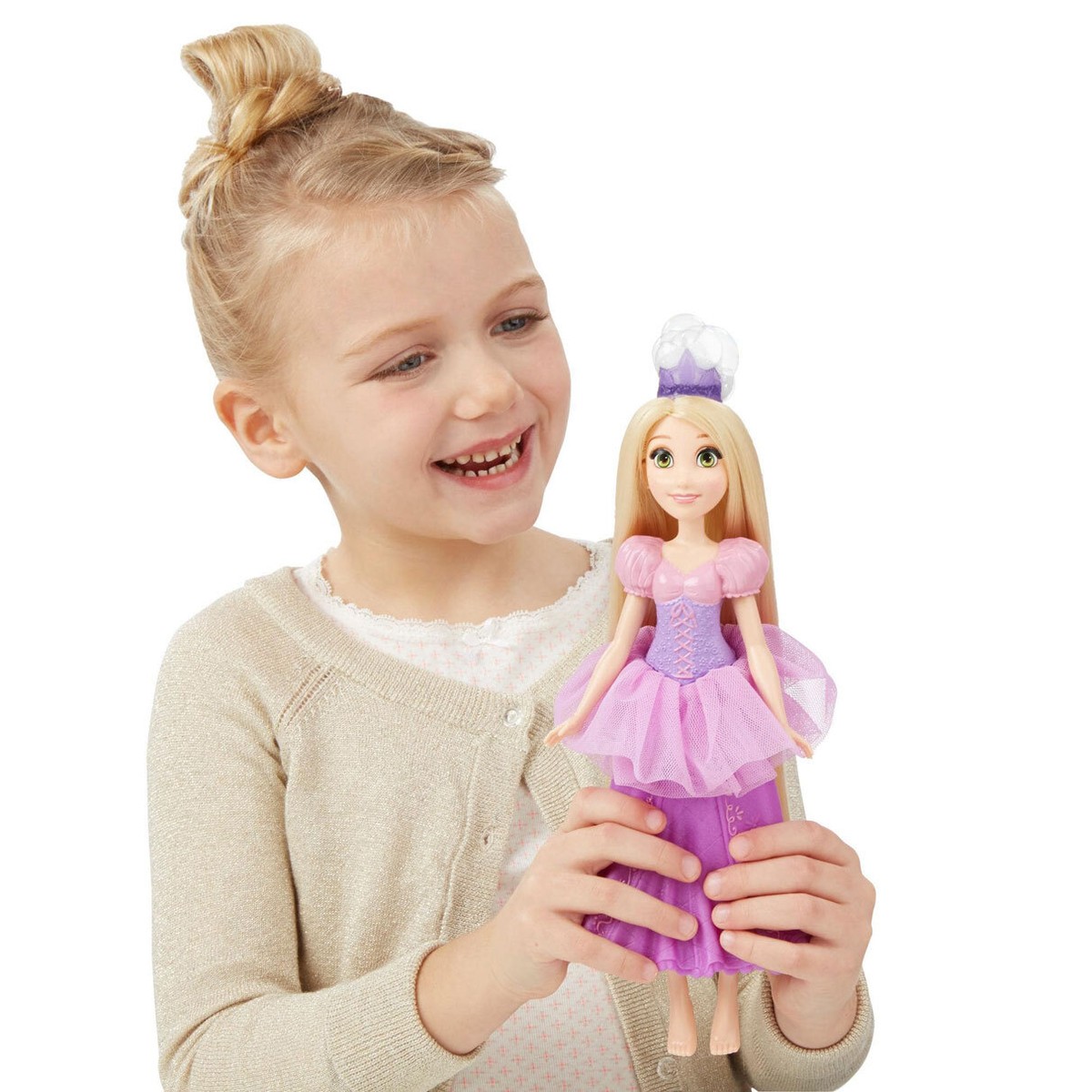 Disney Princess Tangled Bubble Tiara RAPUNZEL Doll w Pascal Bubble