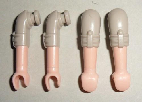 09829, 4x Sleeve, Short Sleeve, High Tied, Light Grey (Europe)