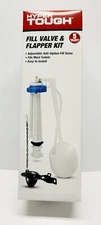Hyper Tough Complete Toilet Repair Kit with Fill Valve and Flapper- NEW