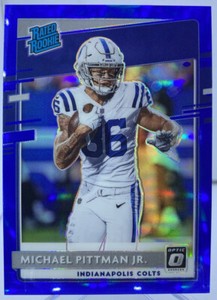 🍀2020 Donruss Michael Pittman Jr Optic Preview Blue Prizm Rookie RC /125