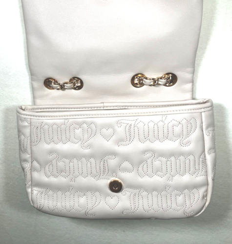 Juicy Couture Say My Name Klappe Crossbody Neu mit Etikett Farbe Kristall Druckknopfverschluss - Bild 6 von 9