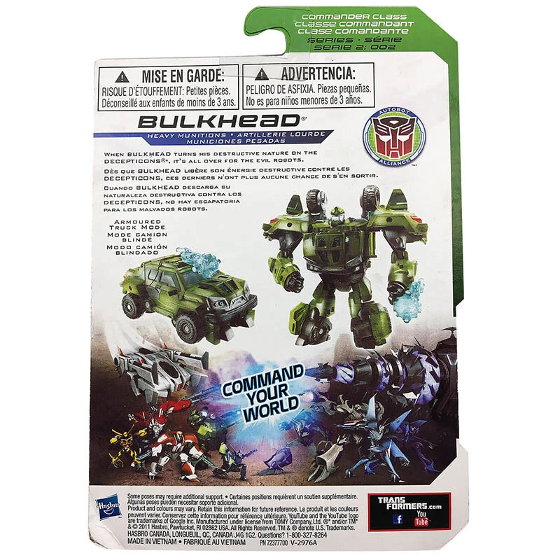 Transformers Bulkhead Cyberverse Commander Action Figure Hasbro In Stock 2012 - Image 2 of 4