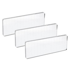 PATIKIL Acrylic Stamp Block 3 Pack Stamping Block Rectangular Shape with Line...