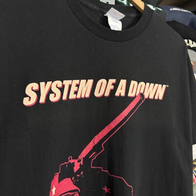 VINTAGE 2000s SYSTEM OF A DOWN MINE IS BIGGER THAN YOURS T-SHIRT L