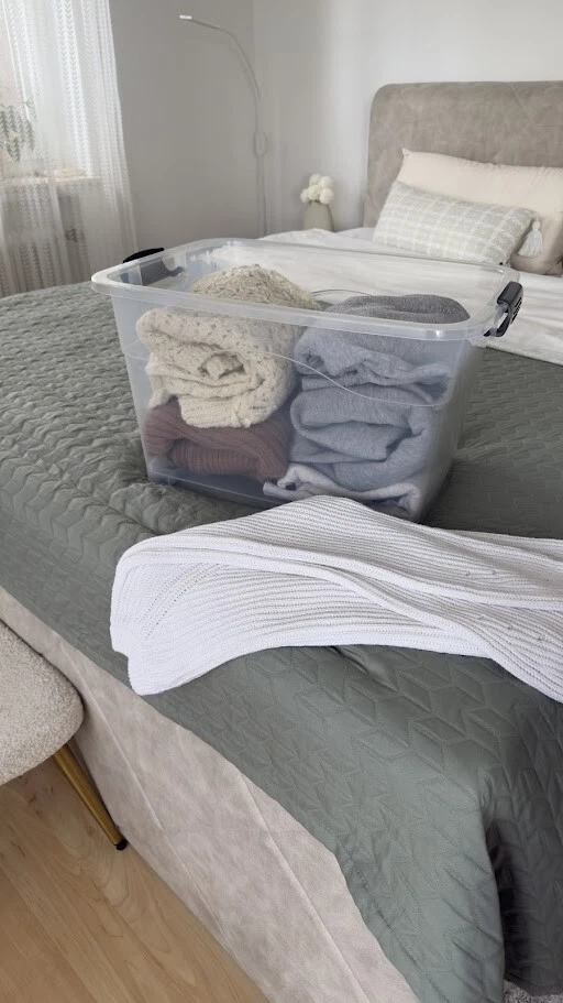 4 x XL Aufbewahrungsbox mit Deckel luftdichte Kunstoffbox stapelbar rollbar - Bild 2 von 4