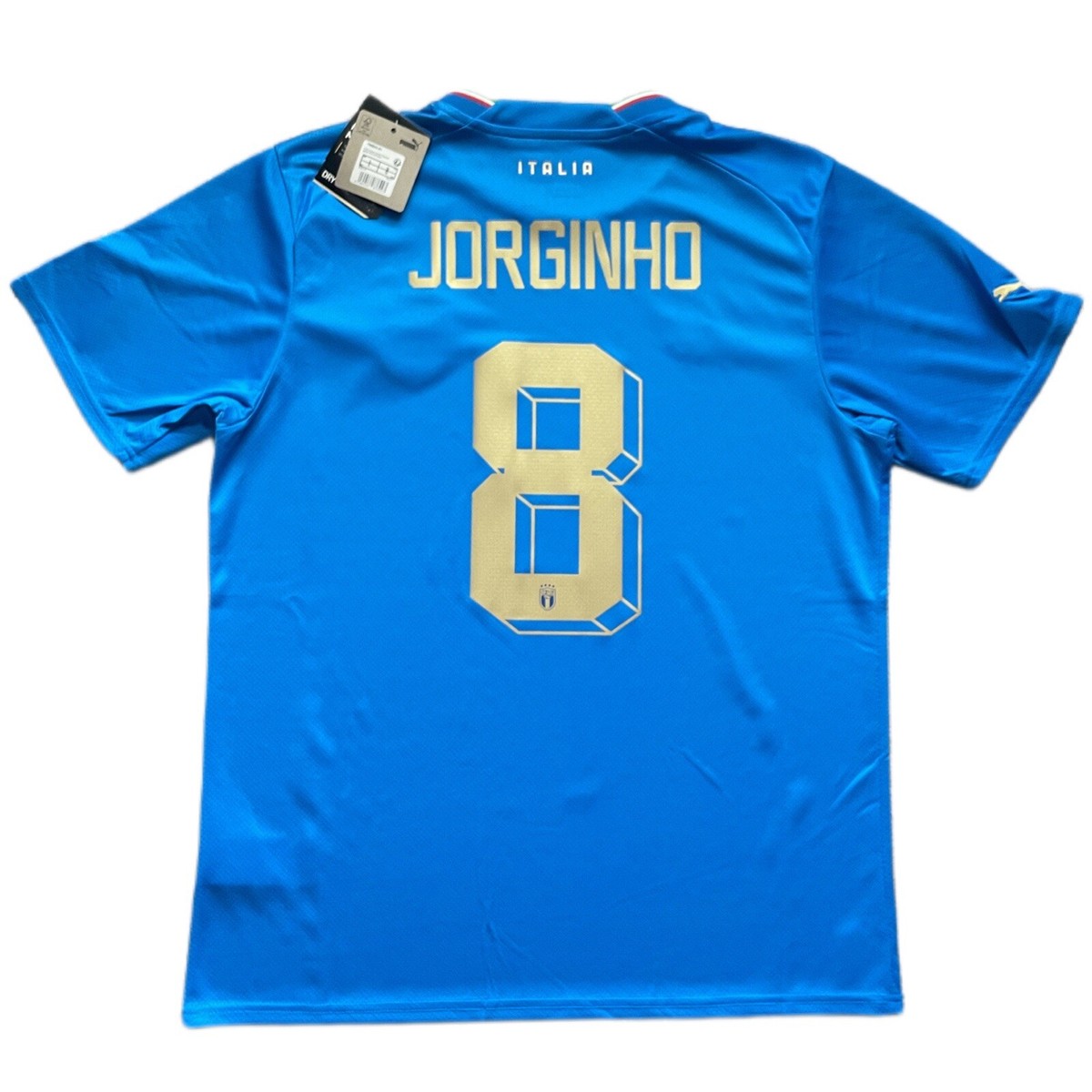 PUMA イタリア代表 Jorginho 8番 シャツ L 2022 Italy Home Jersey #8 Jorginho Large Puma Soccer