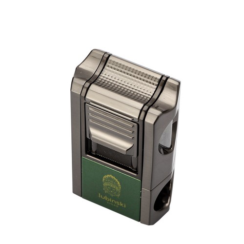 Lubinski Jet Torch Butane Cigar Lighter V-cut Cigar Punch Holder Needle Gift Box - Picture 9 of 11