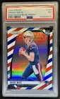 2024 Panini Prizm Drake Maye RC Red White and Blue Rookie #329 Patriots PSA 7