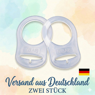 2 x Silikon Adapter für MAM Schnuller - Transparent - BPA-frei - Versand aus DE