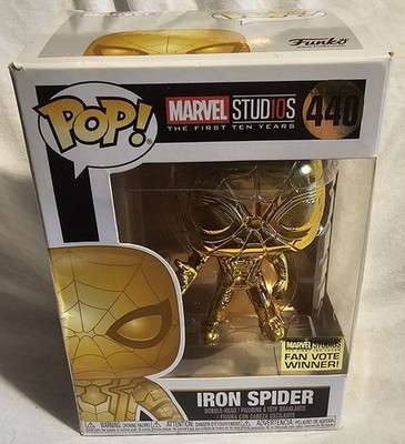Marvel Studios 10th Anniversary Iron Spider Gold Chrome Pop! Vinyl Figure