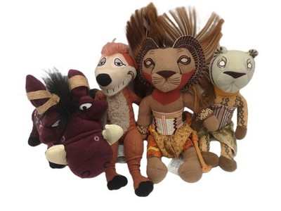 4x THE LION KING Musical Plüschfiguren SIMBA NALA TIMON PUMBAA König der Löwen