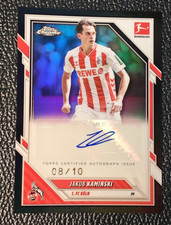2025-26 Topps Chrome Bundesliga Jakub Kaminski Black Auto #08/10 No.BA-JK