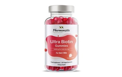 Ultra Biotin 5000 mcg vegane Gummis, 10.000 mcg pro Tagesdose, zur Unterstütz...
