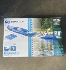 Sevylor Blue Fiji Kayak Confezione Gonfiabile da Viaggio Completo Doppia Serratura Valore Coleman Co