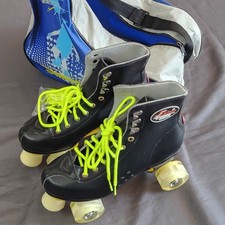NEW Saima Leather Quad Roller skates Size 41 With Bag Bearings Tools LED Wheels
