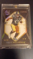 Panini 2014 Black Gold Troy Polamalu Steelers #43-S Gold /99 (Serial Numbered)