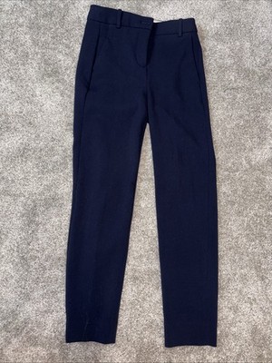 JCrew Hi Rise Cameron Slim Four-Season Stretch Crop Pants 00 Navy H6573