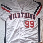 Vaughn Wild Thing #99 Cleveland Indians Autographed Baseball Jersey JSA