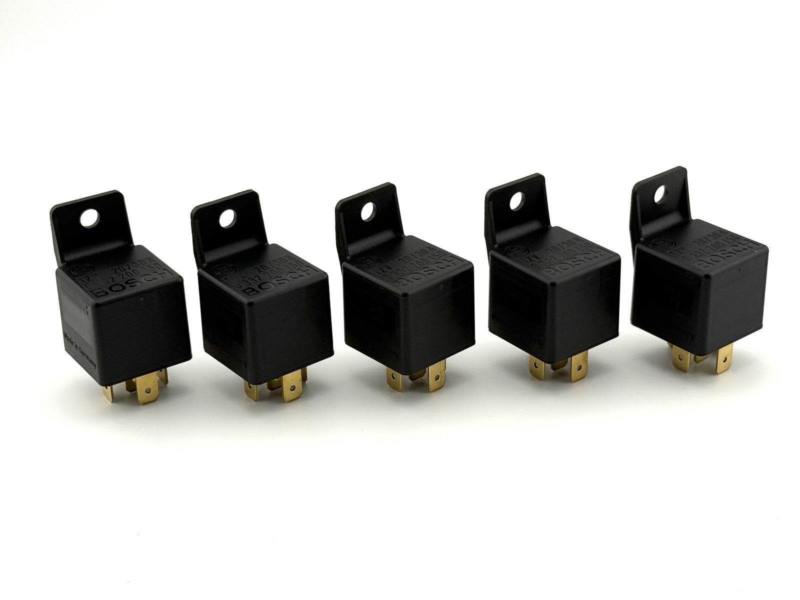 5 Pack - Bosch 12V 20/30A RELAY 0 332 209 150  5-Pin Single -Made In Germany-