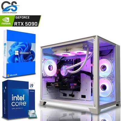 Gaming PC i9 14900KF RTX 5090 64GB DDR5 2TB SSD Windows 11 WiFi ARGB weiß