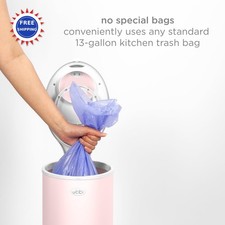 Diaper Pail Steel Odor Locking Ubbi No Special Bag Blush Pink Required Registry
