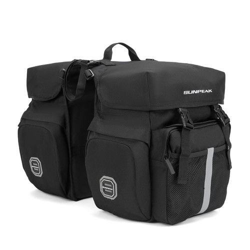 Bike Bag Accessories Panniers for Bicycle Rear Rack Bag 50L Waterproof Mounta...