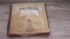 antique medicine box of Prunoids ideal laxative by O D Peacock Sultan co.     TB
